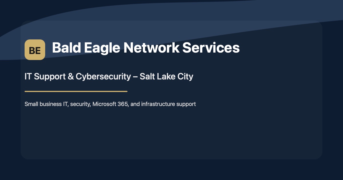 Monthly Backup and Recovery Verification Plans | Bald Eagle Network ...